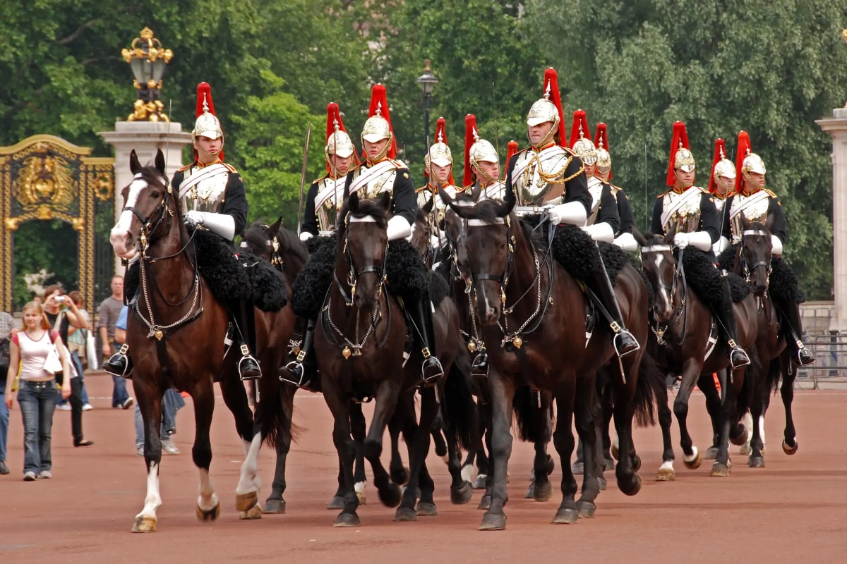 Royal Guard standing at Buckingham Palace