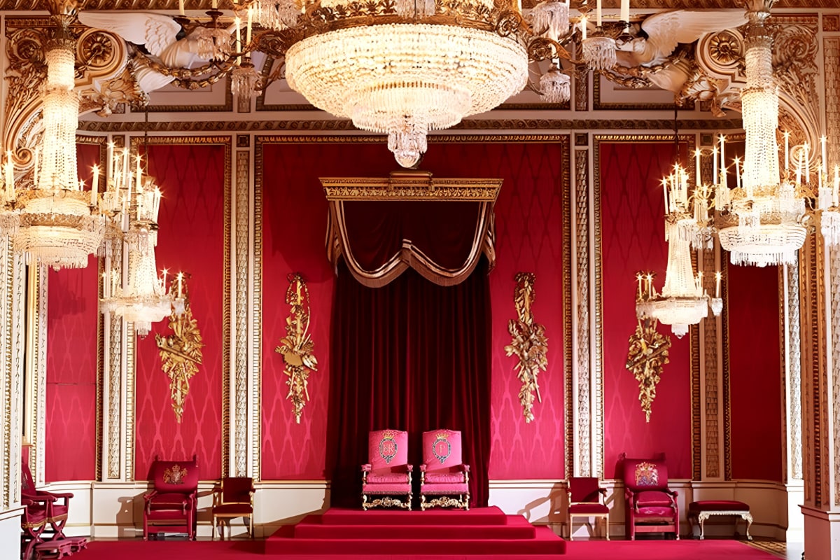 Throne Room gilded chairs